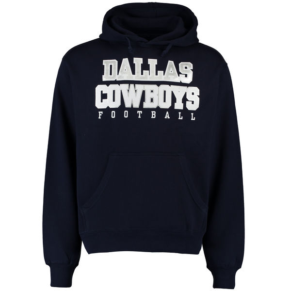 Men Dallas Cowboys Practice Pullover Hoodie Navy->jacksonville jaguars->NFL Jersey